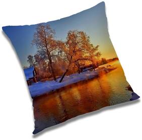 RADANYA Printed Cushion Cover with Filler Set 12x12 inch