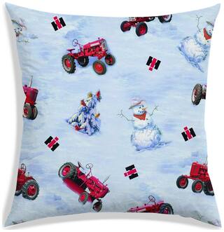 RADANYA Printed Polyester Blue Cushion Cover ( Regular , Pack of 1 )