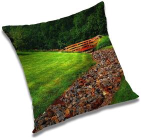 RADANYA Printed Cushion Cover with Filler Set 16x16 inch