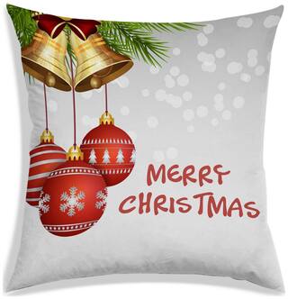 RADANYA Printed Polyester Grey Cushion Cover ( Large , Pack of 1 )