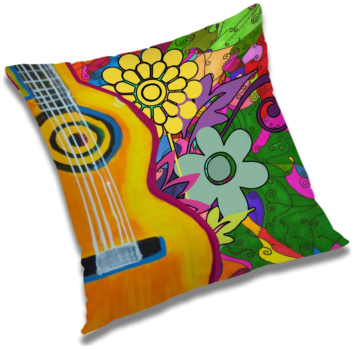 

RADANYA Printed Cushion Cover with Filler Set 16x16 inch