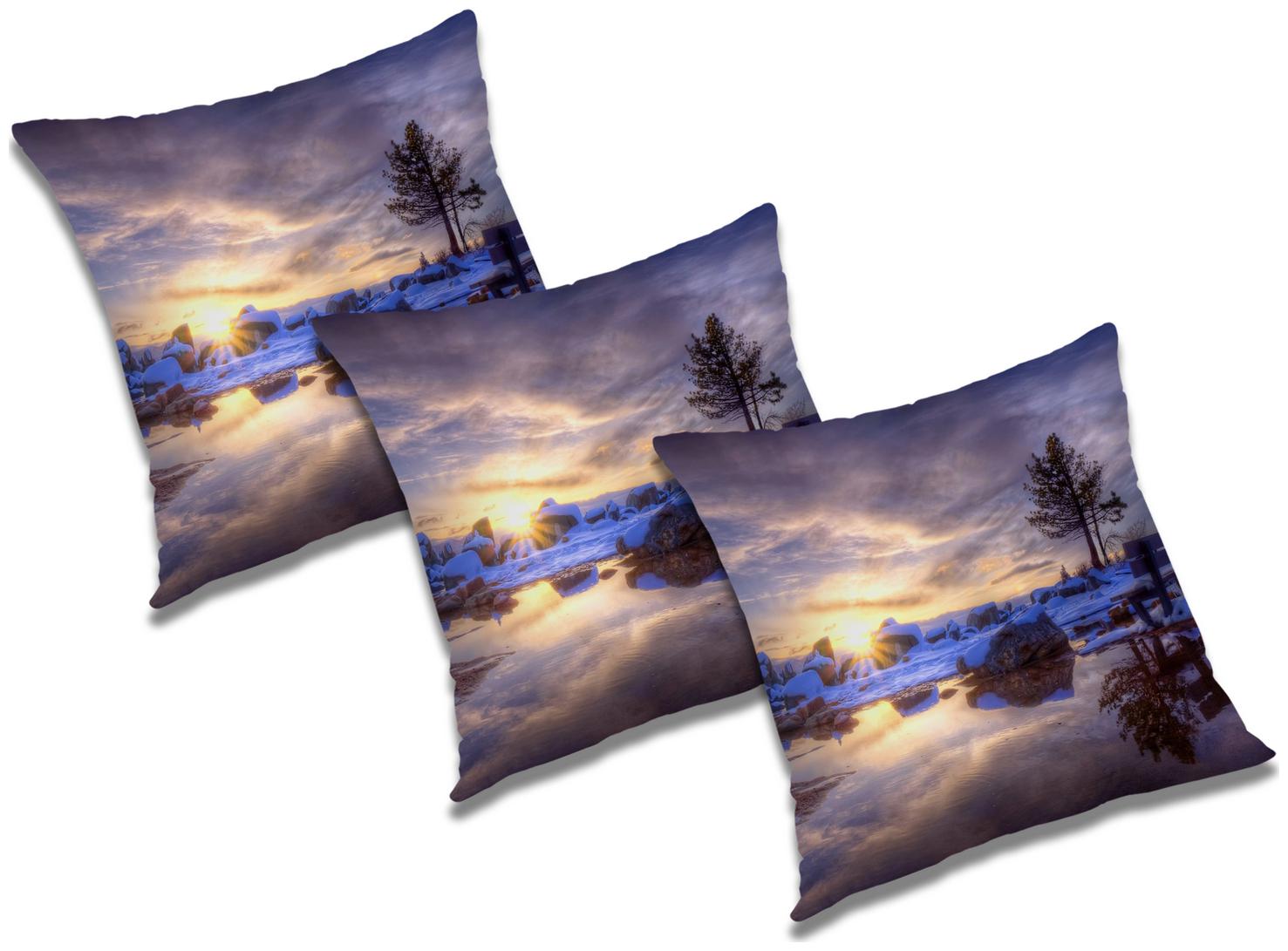 

RADANYA Printed Cushion Cover (Set of 3) 24x24 inch