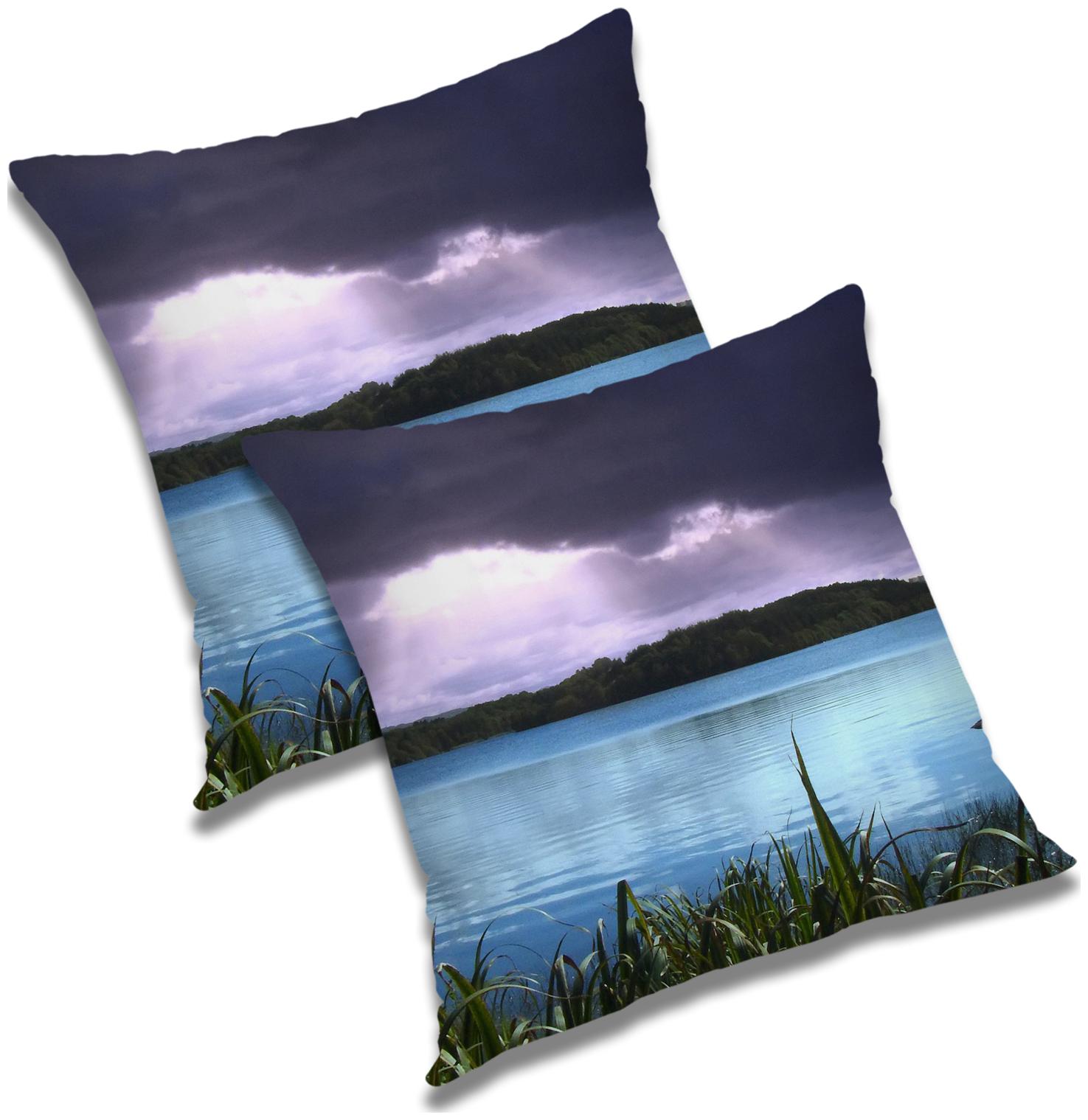 

RADANYA Printed Cushion Cover with Filler Set 12X12 inch