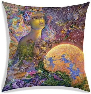 RADANYA Printed Cushion Cover 18x18 inch