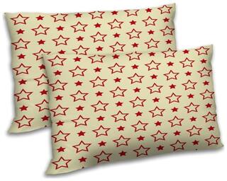 RADANYA Polyester Animal Pillow Covers ( Pack of 2 , Beige )
