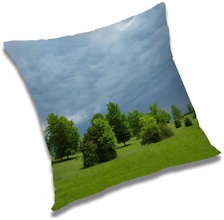 RADANYA Printed Cushion Cover with Filler Set 24x24 inch