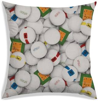 RADANYA Printed Polyester Off-white Cushion Cover ( Large , Pack of 1 )