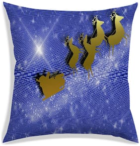RADANYA Printed Polyester Purple Cushion Cover ( Small , Pack of 1 )