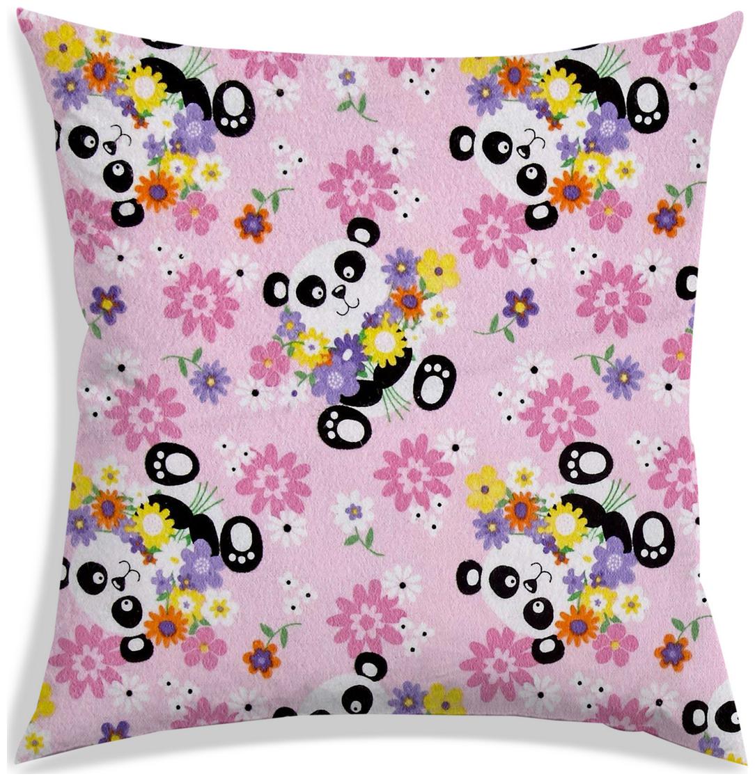 

RADANYA Printed Polyester Pink Cushion Cover ( Large Pack of 1 )