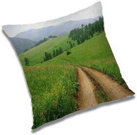 RADANYA Printed Cushion Cover with Filler Set 16x16 inch
