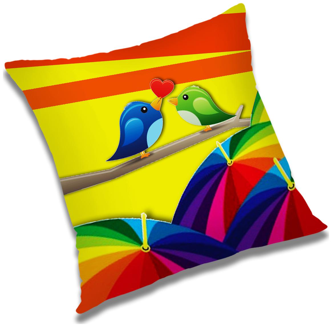 

RADANYA Printed Cushion Cover with Filler Set 20x20 inch