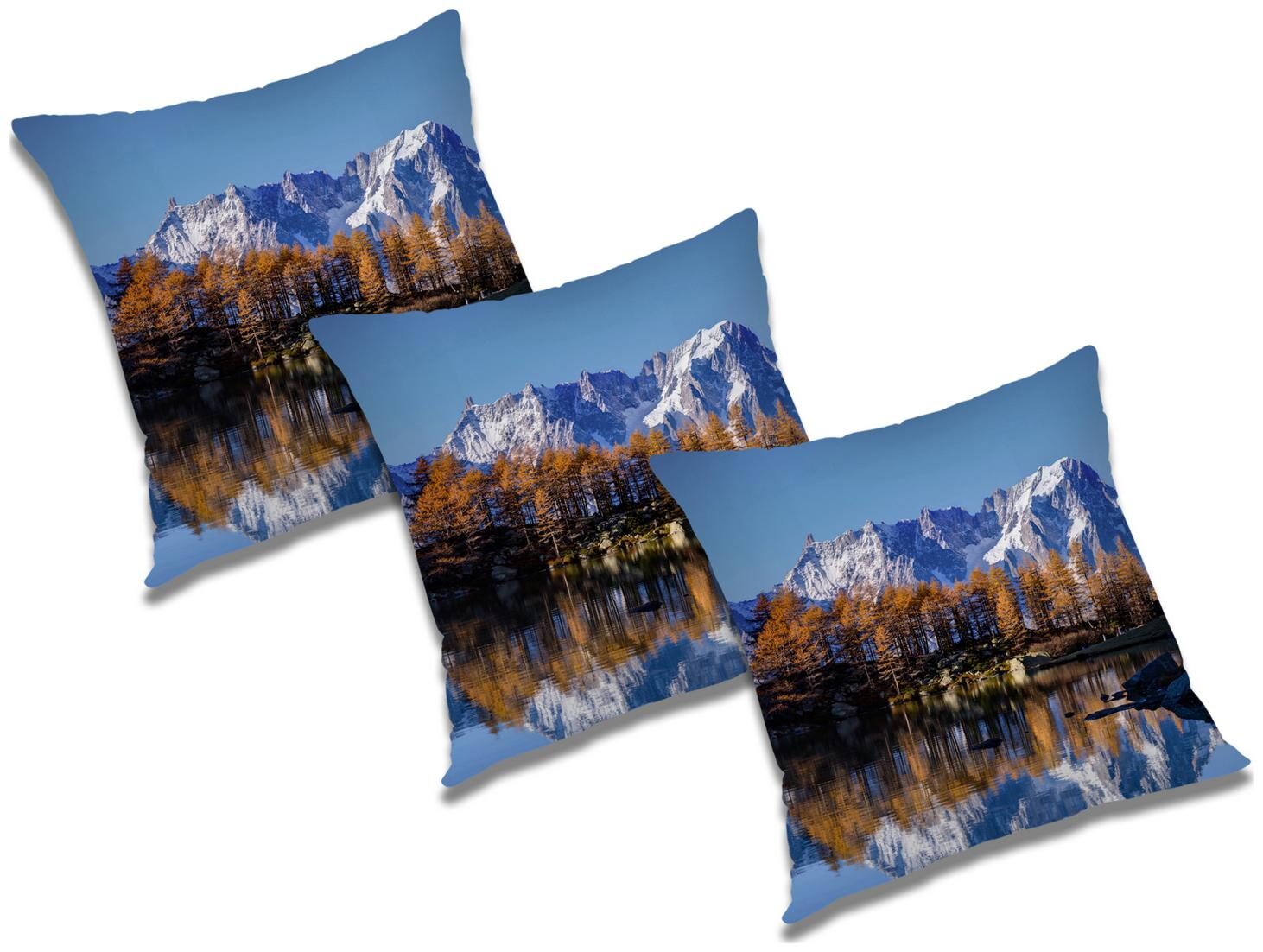 

RADANYA Printed Cushion Cover with Filler (Set of 3) 18x18 inch