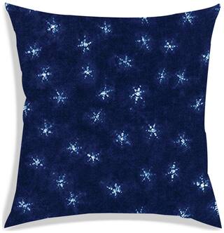 RADANYA Printed Polyester Blue Cushion Cover ( Regular , Pack of 1 )