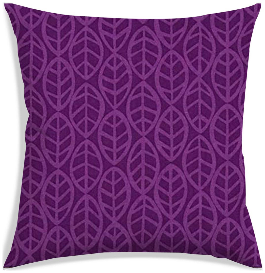 

RADANYA Printed Polyester Purple Cushion Cover ( Large Pack of 1 )