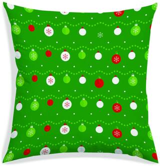 RADANYA Printed Polyester Green Cushion Cover ( Extra large , Pack of 1 )