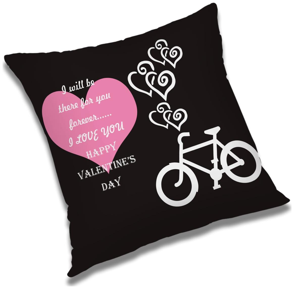 

RADANYA Printed Polyester Black Cushion Cover ( Large Pack of 1 )