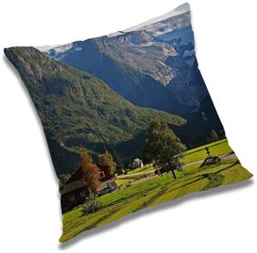 RADANYA Printed Cushion Cover with Filler Set 24x24 inch