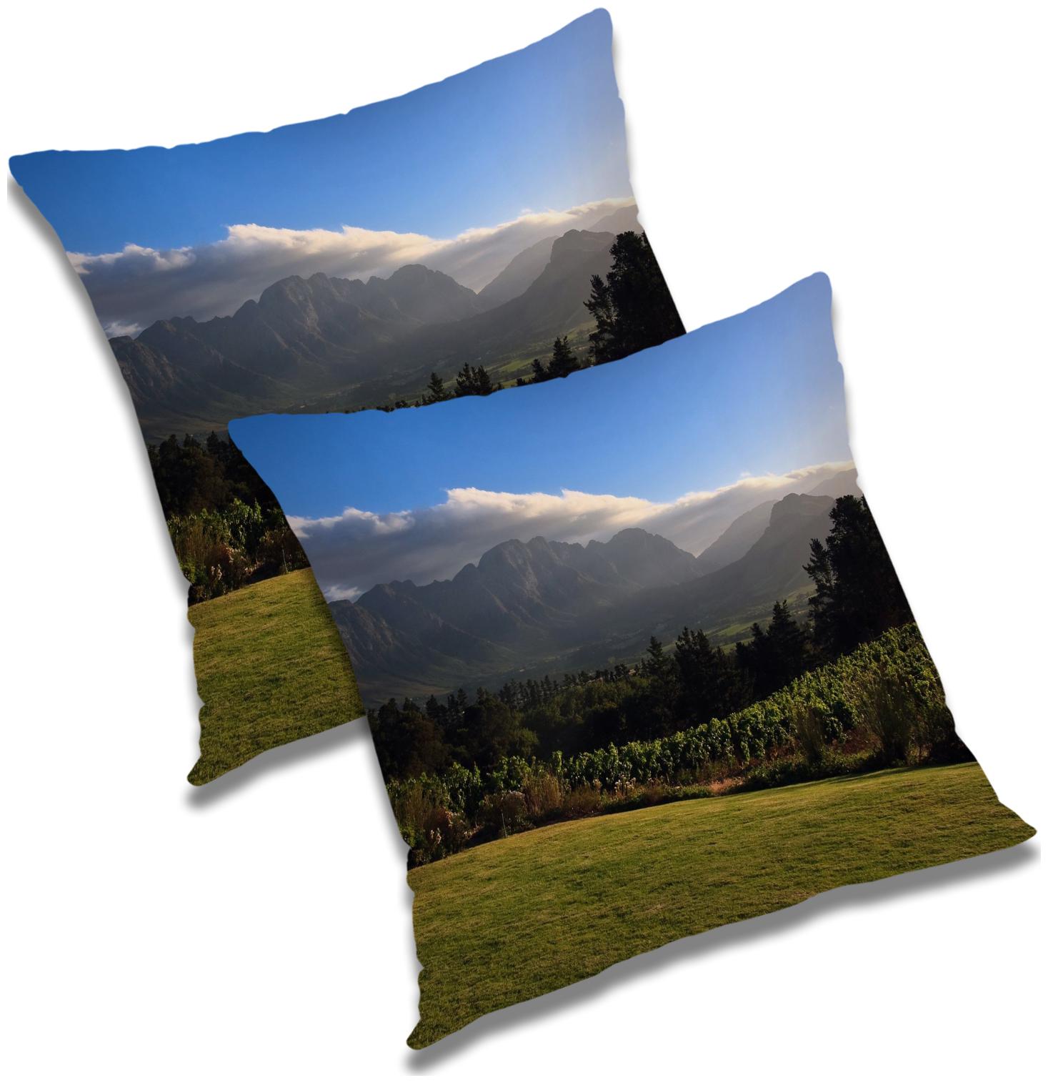 

RADANYA Printed Cushion Cover with Filler (Set of 2) 16x16 inch