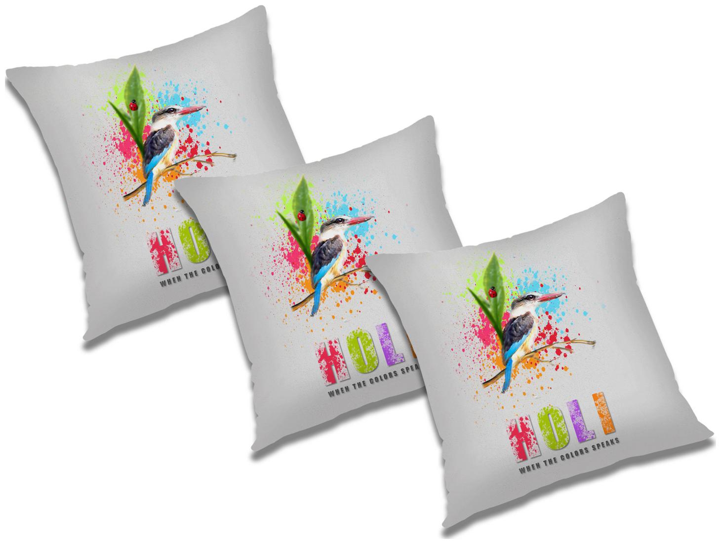 

RADANYA Printed Cushion Cover with Filler (Set of 3) 20x20 inch