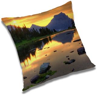 RADANYA Printed Cushion Cover with Filler Set 16x16 inch