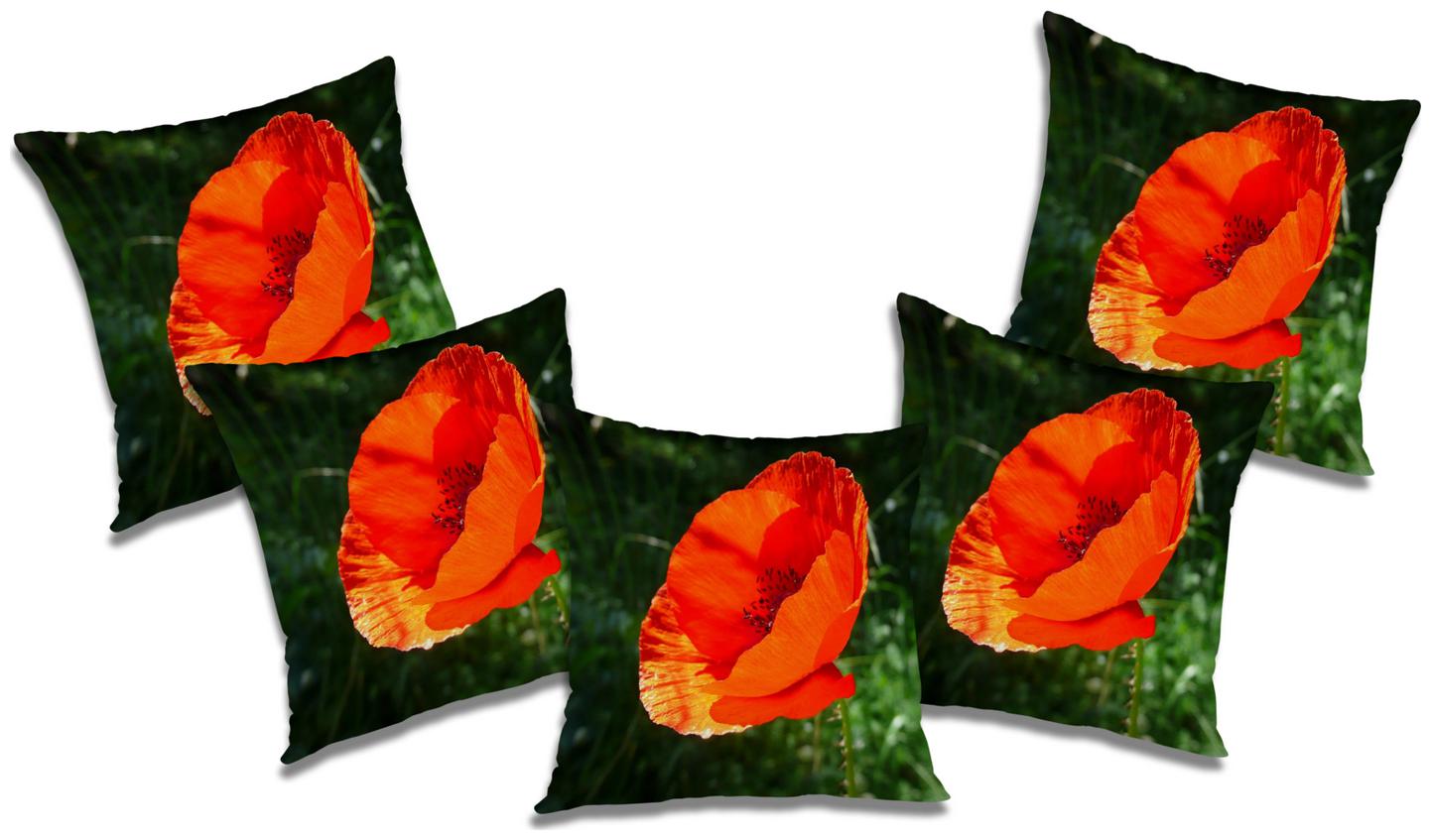 

RADANYA Printed Cushion Cover with Filler (Se t of 5) 18x18 inch