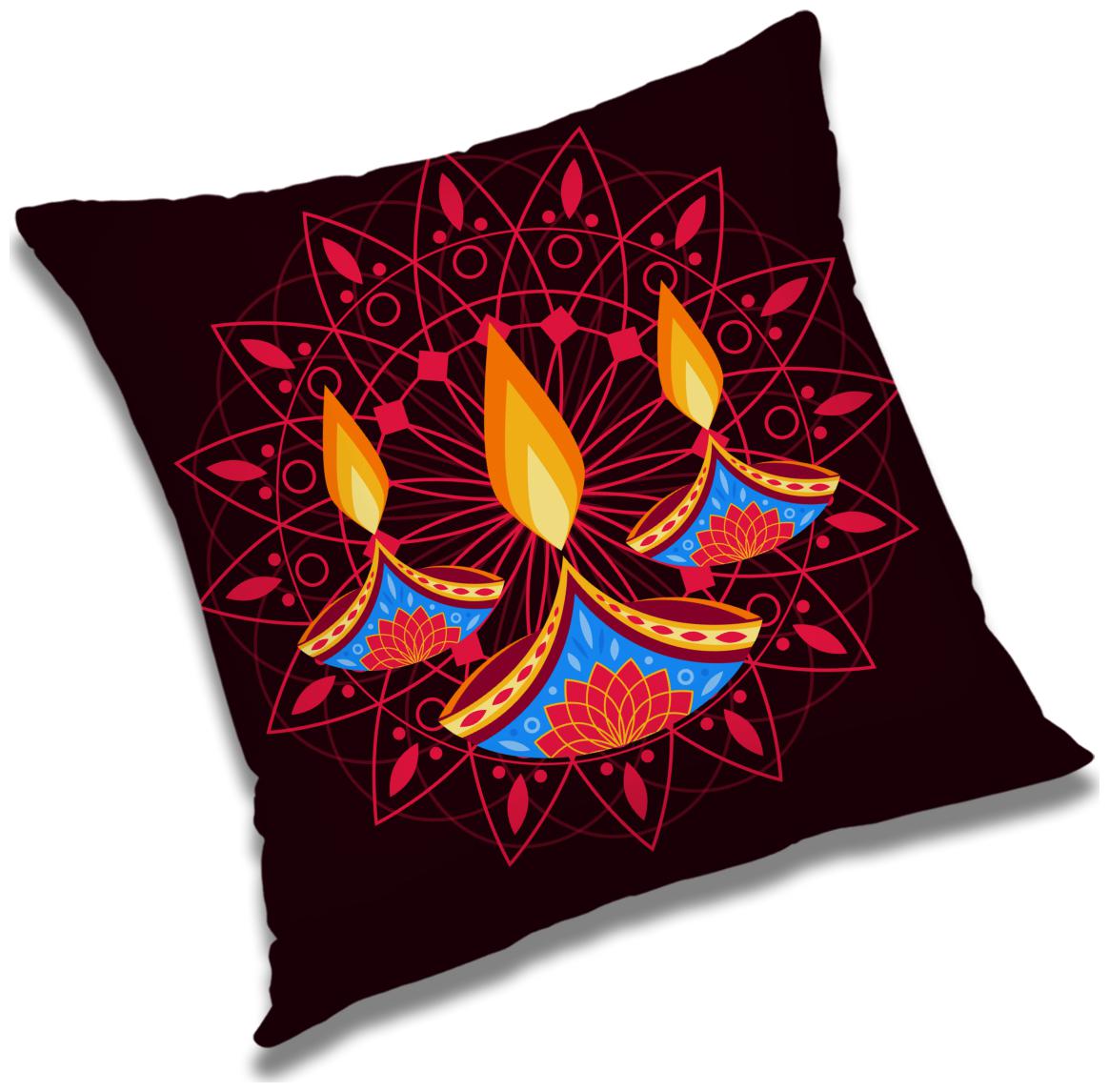 

RADANYA Printed Cushion Cover 16x16 inch