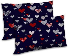 RADANYA Polyester Printed Pillow Covers ( Pack of 2 , Purple )