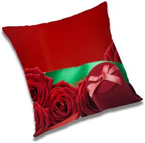 RADANYA Printed Cushion Cover with Filler Set 12x12 inch