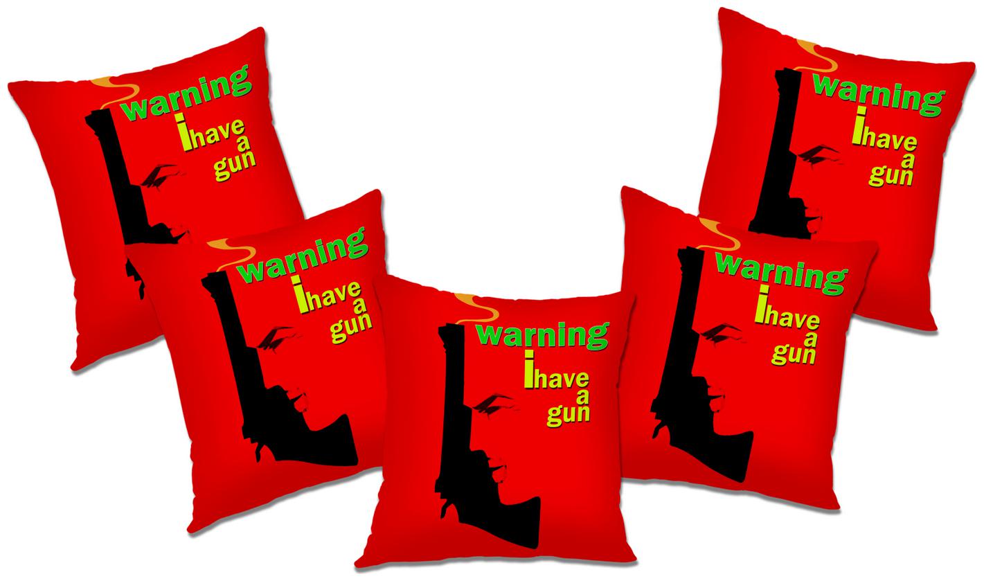 

RADANYA Printed Cushion Cover With FIller (Set of 5) 20x20 inch