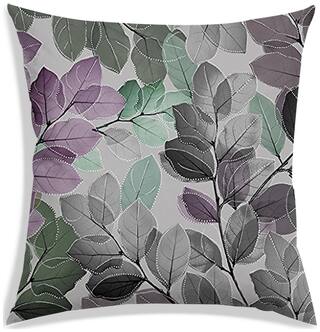 RADANYA Printed Polyester Grey Cushion Cover ( Extra large , Pack of 1 )