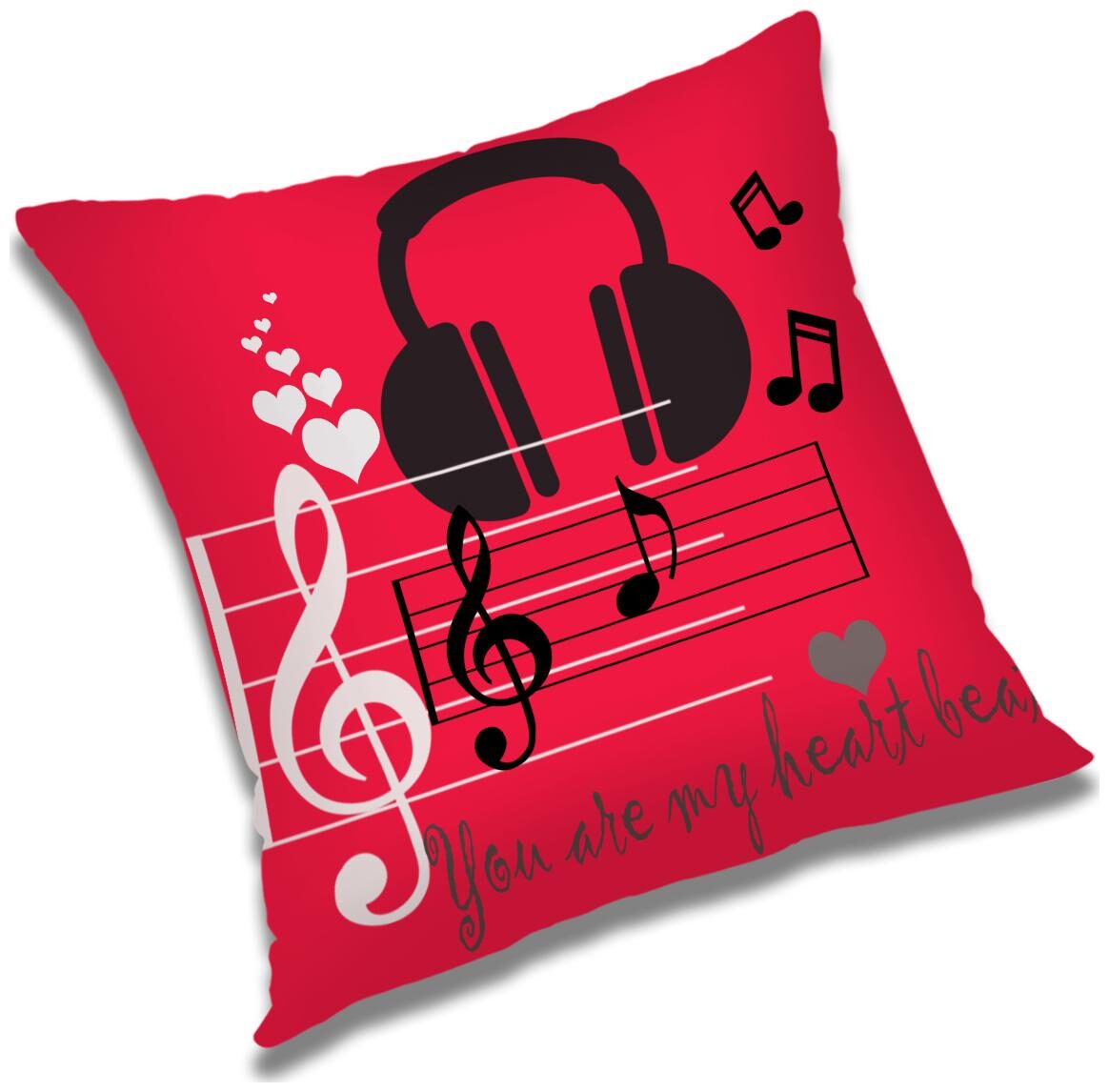 

RADANYA Printed Polyester Red Cushion Cover ( Large Pack of 1 )