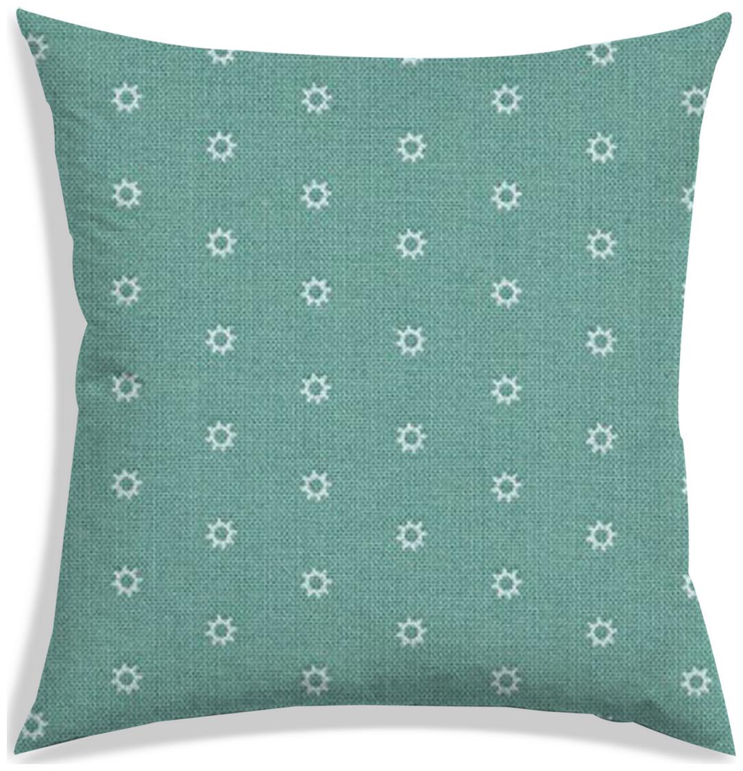 

RADANYA Printed Polyester Green Cushion Cover ( Large Pack of 1 )