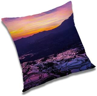 RADANYA Printed Cushion Cover with Filler Set 18x18 inch