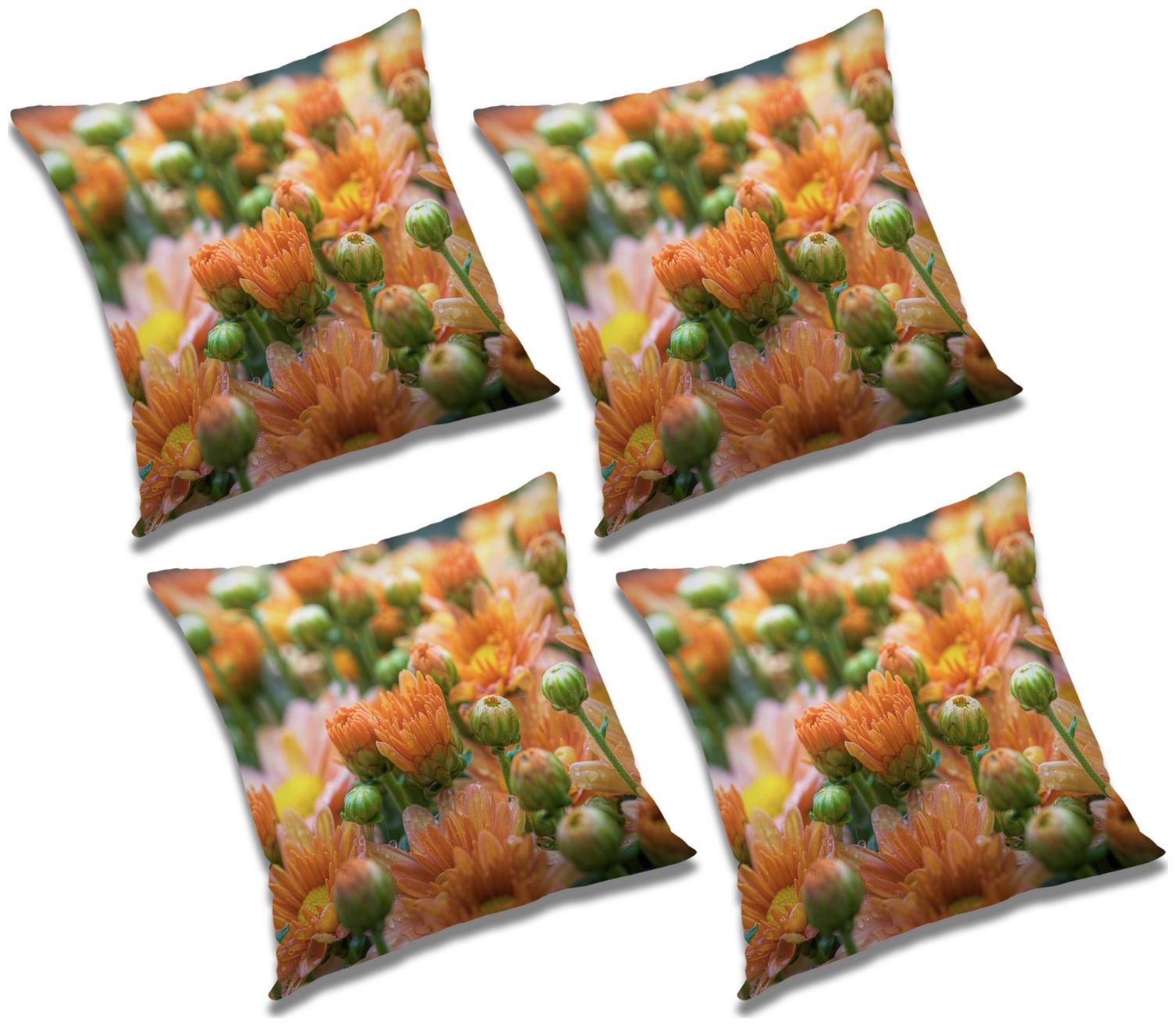 

RADANYA Printed Cushion Cover (Set of 4) 16x16 inch