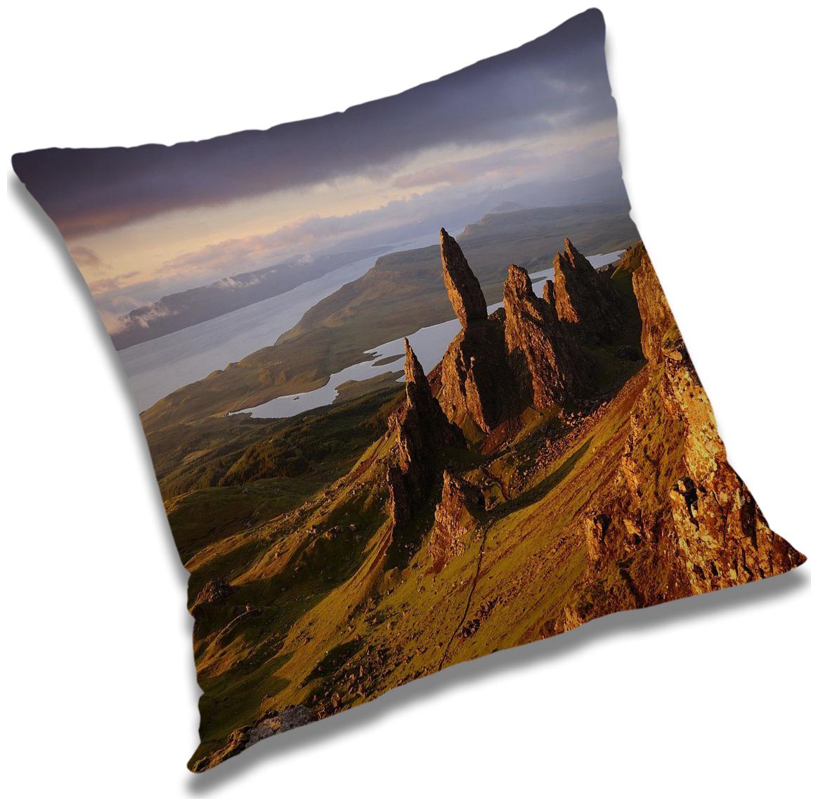 

RADANYA Printed Cushion Cover with Filler Set 18x18 inch