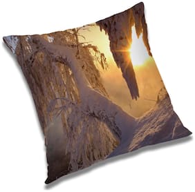 RADANYA Printed Cushion Cover with Filler Set 12x12 inch