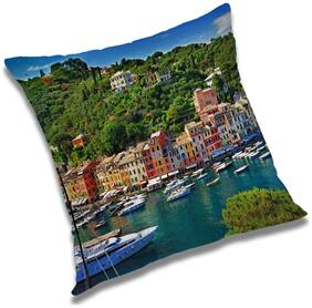 RADANYA Printed Cushion Cover with Filler Set 18x18 inch