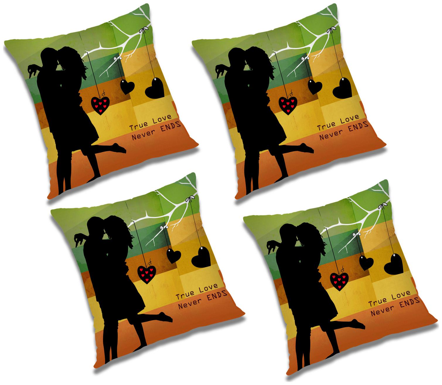 

RADANYA Printed Cushion Cover (Set of 4) 18x18 inch