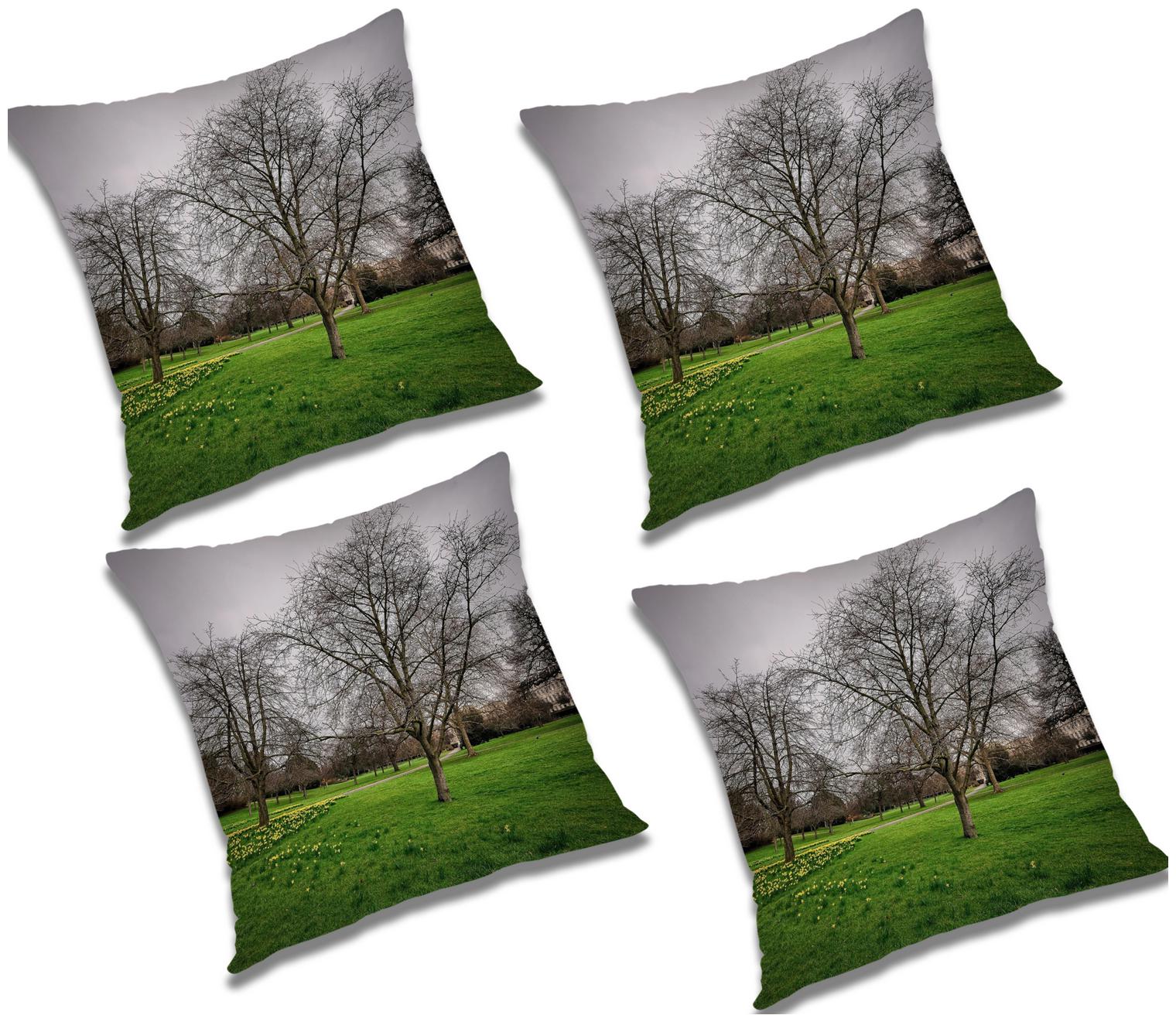 

RADANYA Printed Cushion Cover with Filler (Set of 4) 20x20 inch