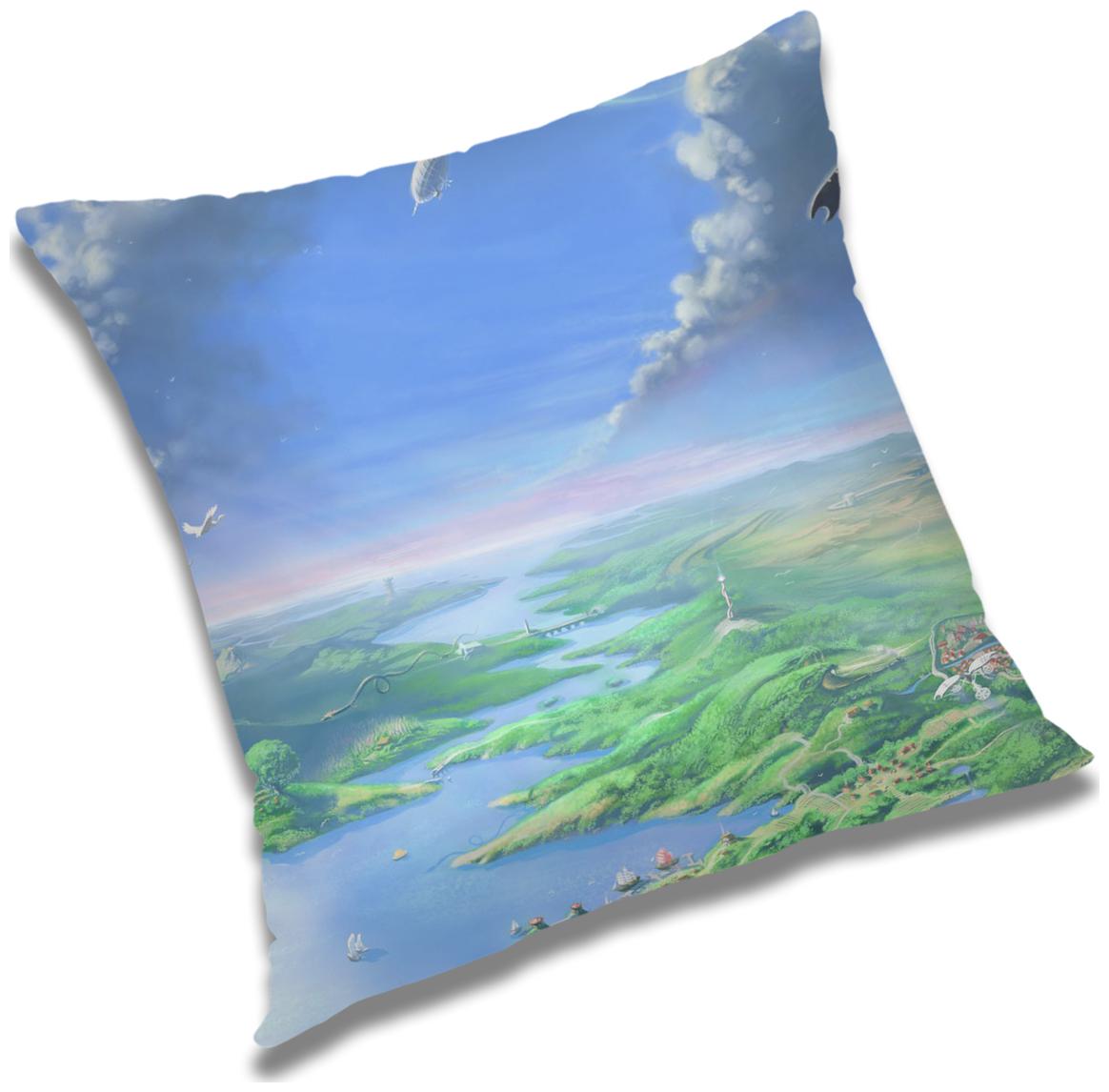 

RADANYA Printed Cushion Cover with Filler Set 16x16 inch