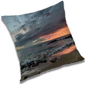 RADANYA Printed Cushion Cover with Filler Set 12x12 inch