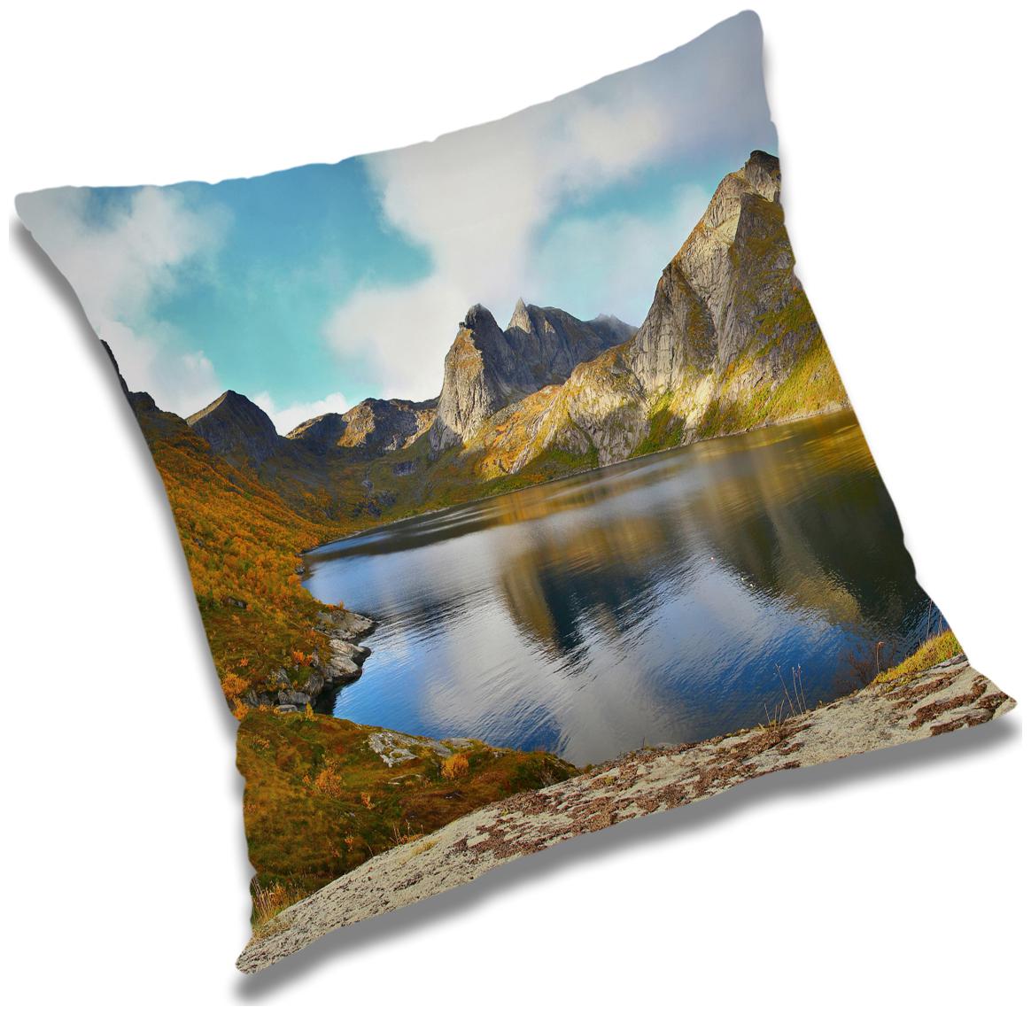 

RADANYA Printed Cushion Cover with Filler Set 12X12 inch