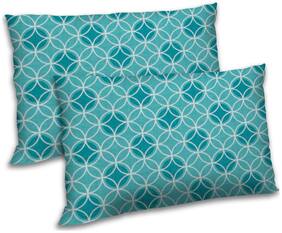 RADANYA Polyester Printed Pillow Covers ( Pack of 2 , Blue )