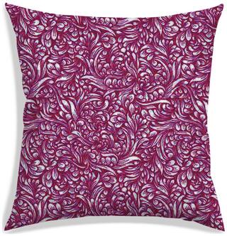 RADANYA Printed Polyester Pink Cushion Cover ( Large , Pack of 1 )