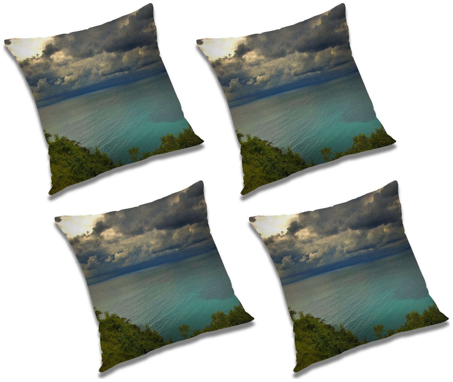

RADANYA Printed Cushion Cover with Filler (Set of 4) 20x20 inch