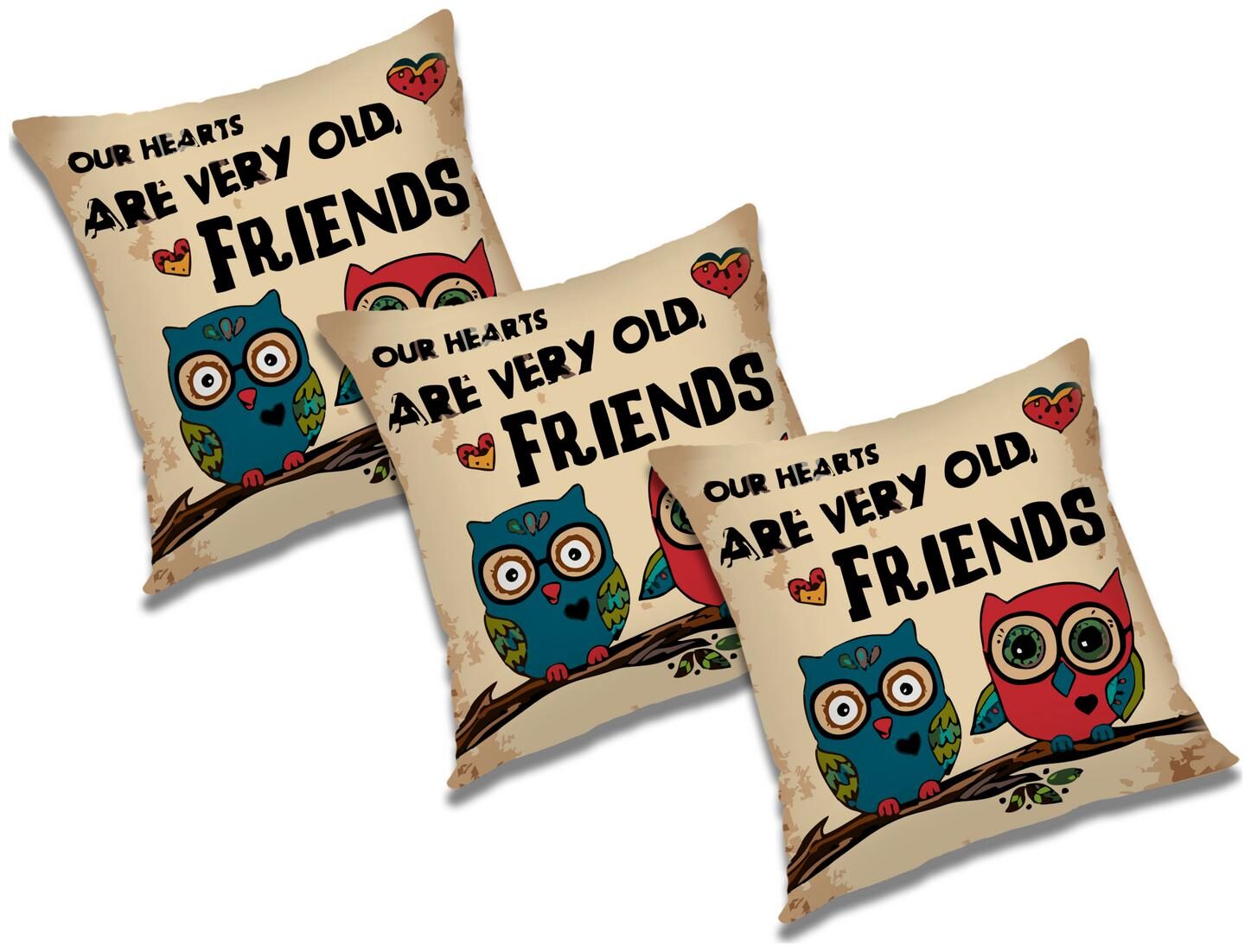 

RADANYA Printed Cushion Cover (Set of 3) 18x18 inch