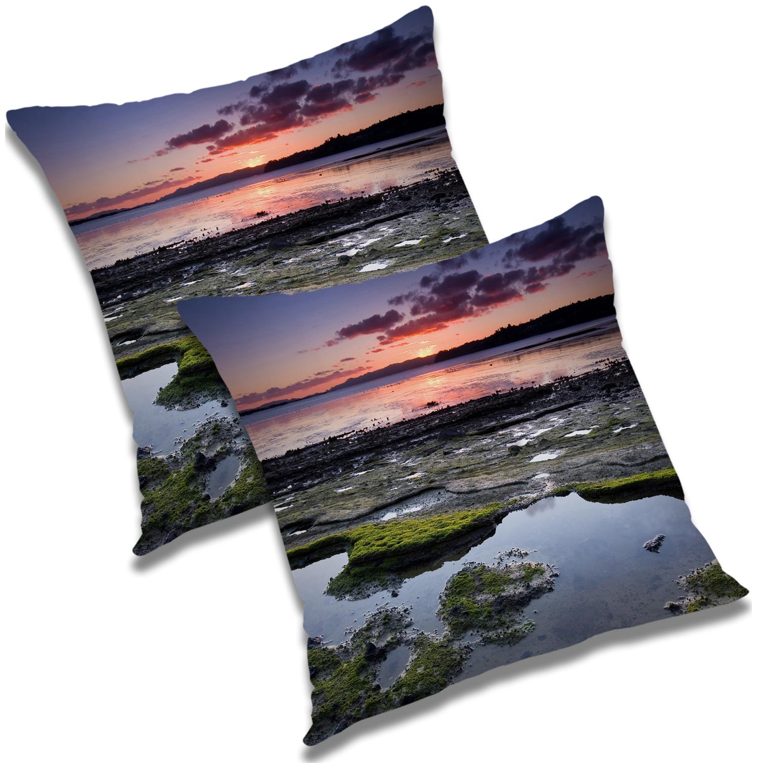 

RADANYA Printed Cushion Cover with Filler Set 16x16 inch