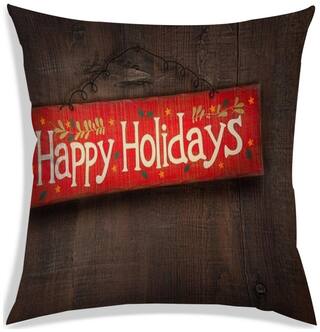 RADANYA Printed Polyester Brown Cushion Cover ( Small , Pack of 1 )