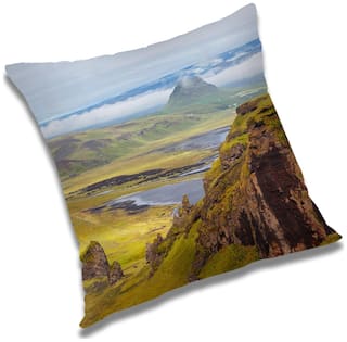 RADANYA Printed Cushion Cover with Filler Set 24x24 inch