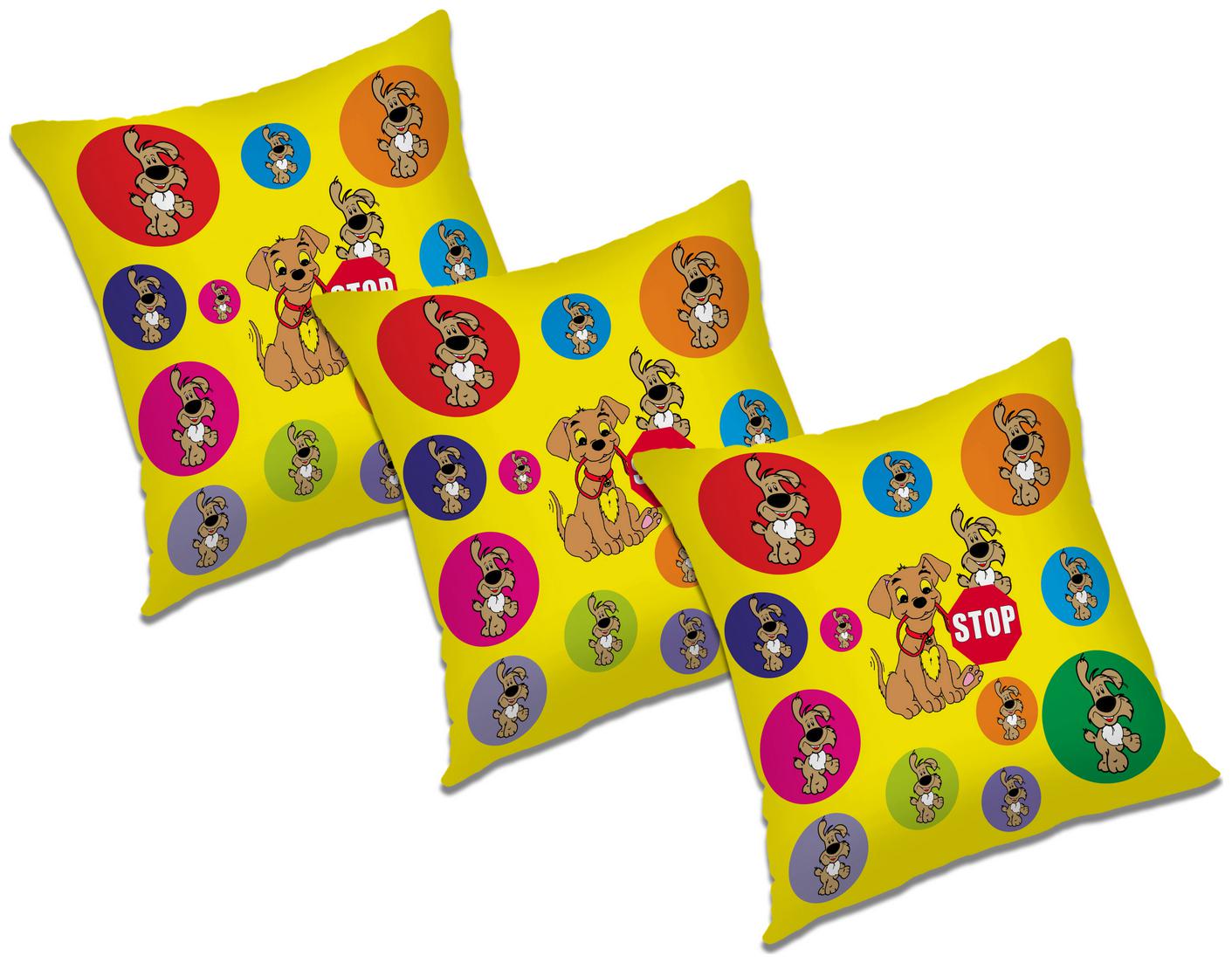 

RADANYA Printed Polyester Red Cushion Cover ( Extra large Pack of 3 )